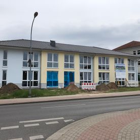 Rohbau Wohn- und Geschäftshaus in Pasewalk, Baujahr 2018